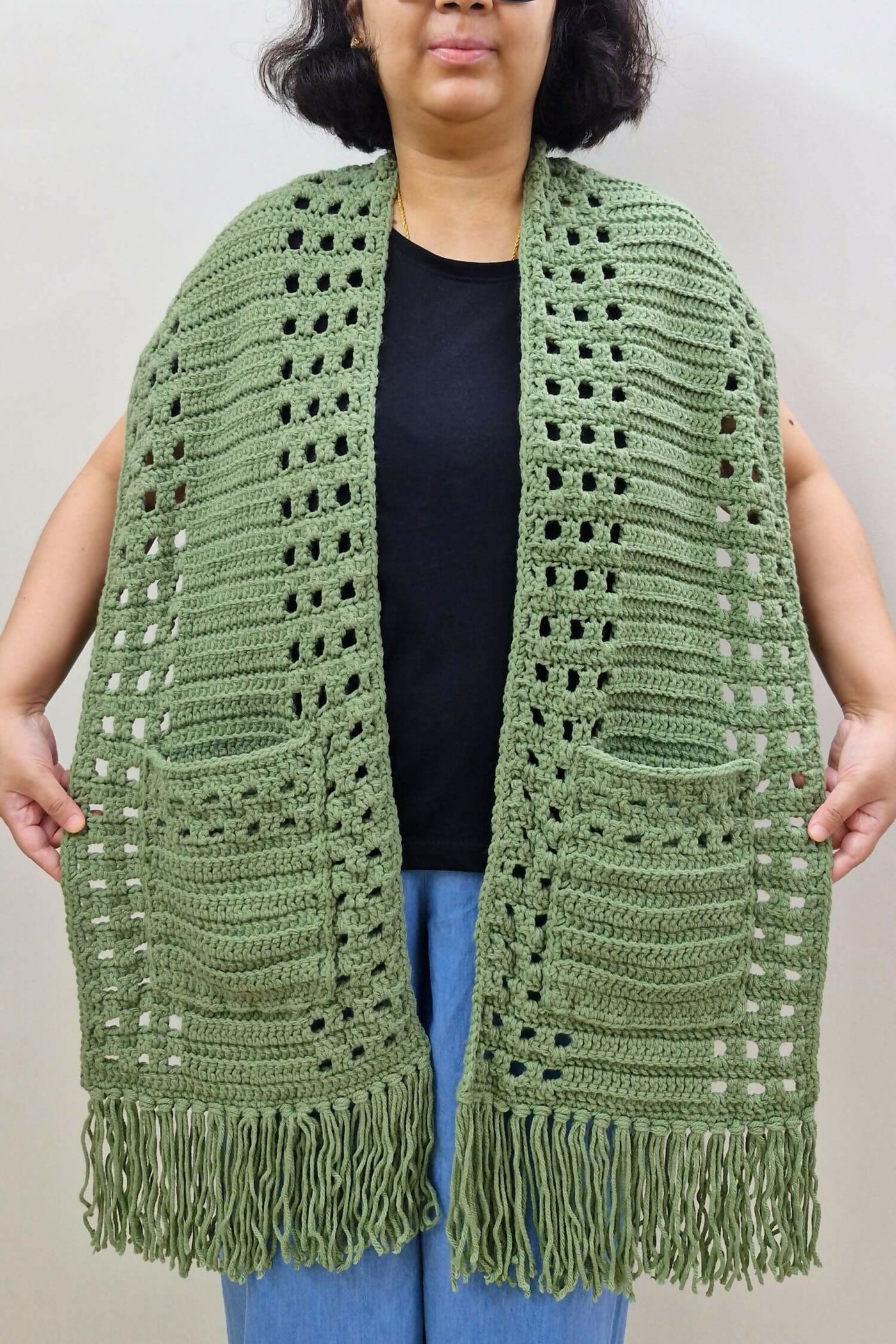 Whispering Pines Pocket Scarf (Crochet) – Lion Brand Yarn