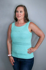 Crochet Tank Worn By A Woman thumbnail