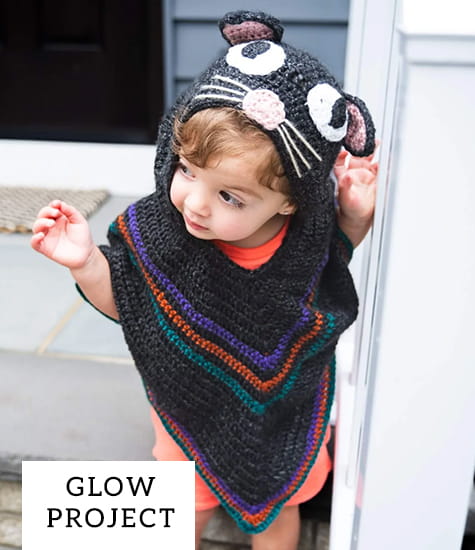 Mini Mammal Hooded Poncho (Crochet)