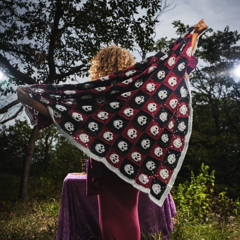 Arcana XIII Skull Blanket