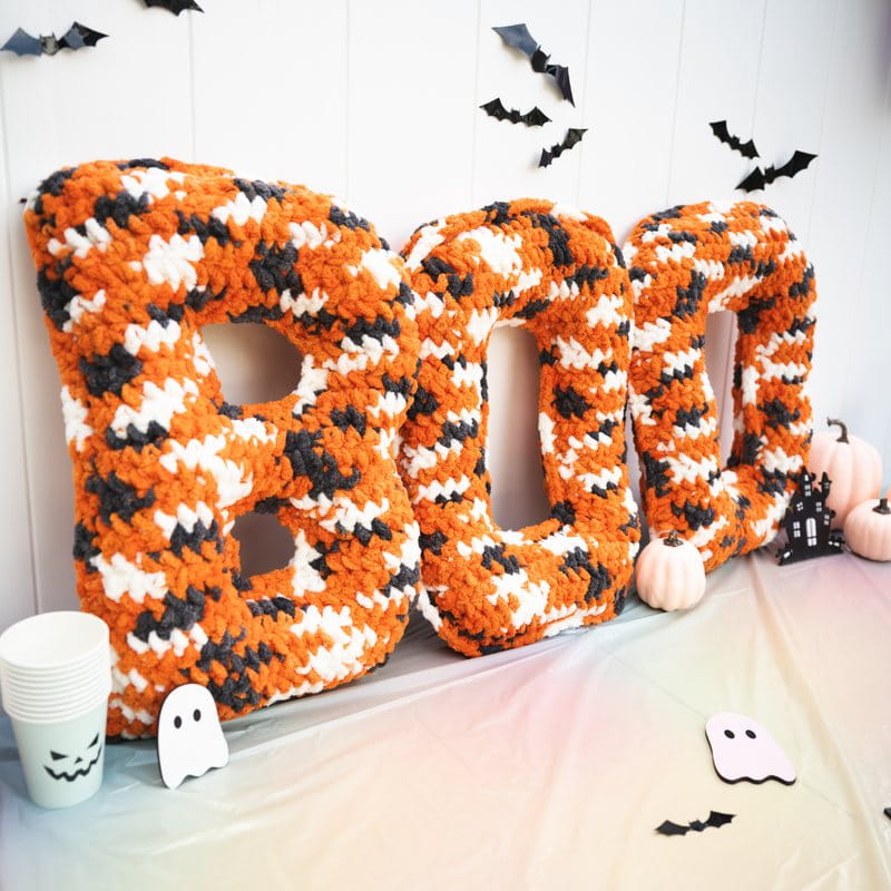 BOO Letter Pillows