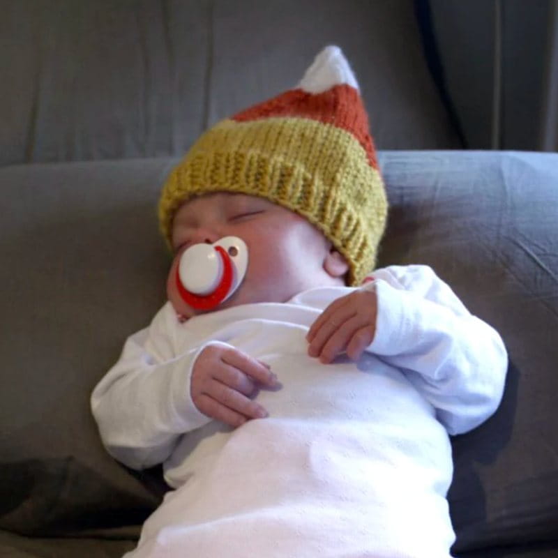 Candy Corn Baby Hat & Booties