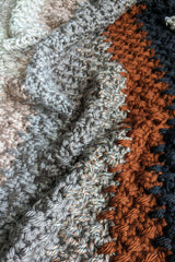close-up of striped crochet blanket  thumbnail