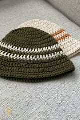 Striped bucket hat for beginners thumbnail