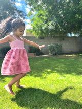 Crochet Dress Worn By A Girl On A Garden thumbnail