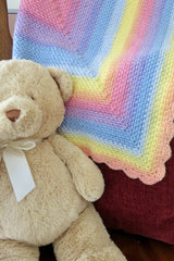 self-striping baby blanket thumbnail