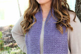Crochet Scarf Worn By A Woman thumbnail