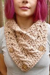 Bulky Cowl with Buttons thumbnail