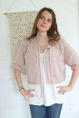 Knitted Cardigan Worn By A Woman thumbnail