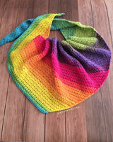 Lazy Days Asymmetrical Scarf (Crochet) thumbnail