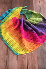 Lazy Days Asymmetrical Scarf (Crochet) thumbnail