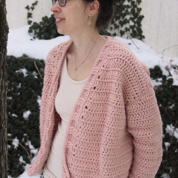 In A Jiffy Cardigan (Crochet) – Lion Brand Yarn