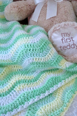 Crochet Blanket With A Teddy Bear thumbnail