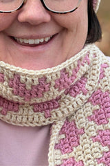 Crochet Scarf Worn By A Woman thumbnail