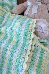 Crochet Blanket With A Teddy Bear thumbnail
