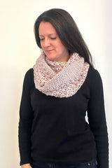 Crochet Scarf Worn By A Woman thumbnail