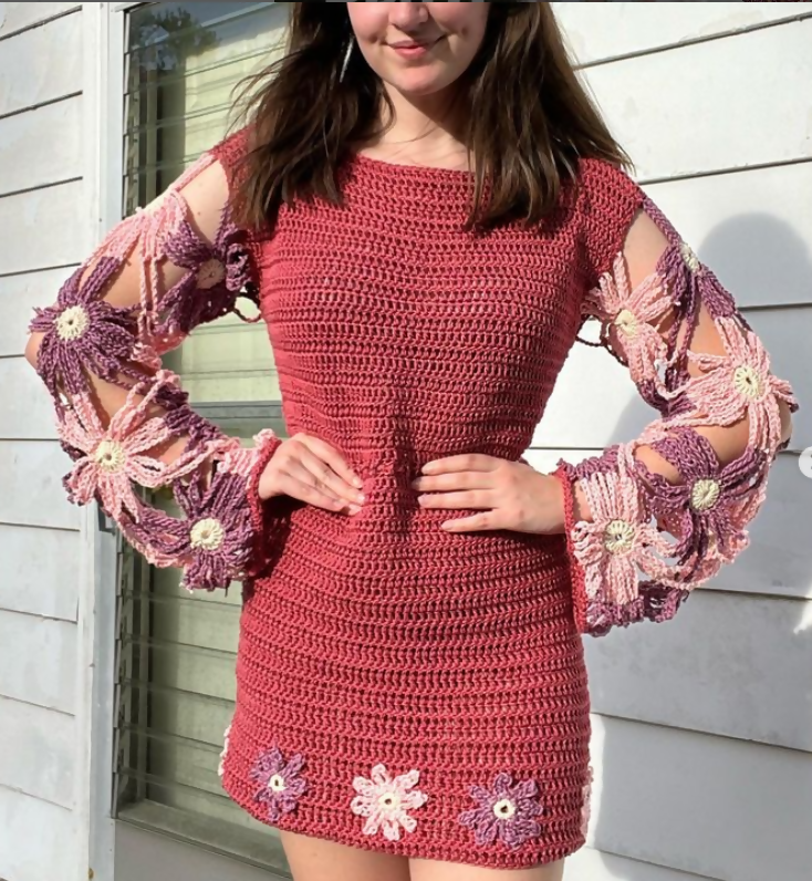Daisy Daze Dress (Crochet) – Lion Brand Yarn