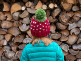 Strawberry Pompom Hat (Knit) thumbnail