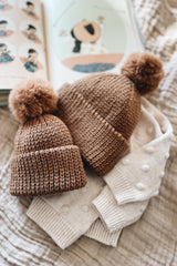 Two hats with poms thumbnail