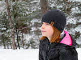 Knitted Hat Worn By A Girl thumbnail
