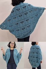 woman wearing dragonfly sweater  thumbnail