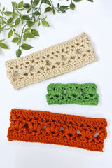 Three Headband Crochet With Plant thumbnail
