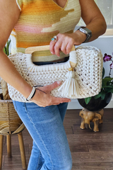 Crochet Bag Held By A Woman thumbnail