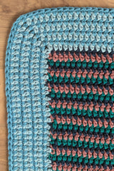 edge of a crochet baby blanket  thumbnail