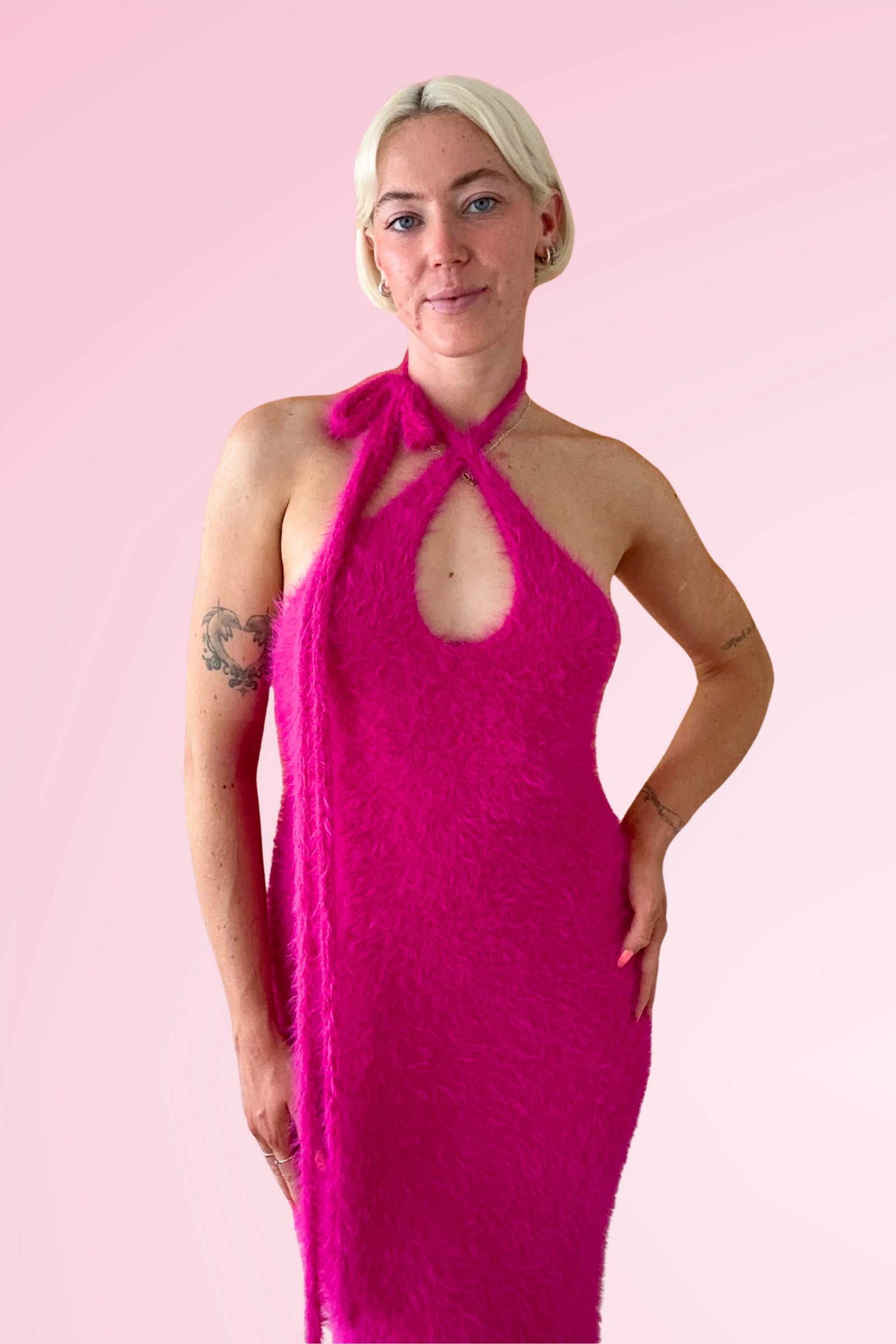 Fuzzy Frankie Midi Dress (Machine Knit) – Lion Brand Yarn