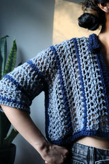Crochet Shirt Worn By A Woman thumbnail