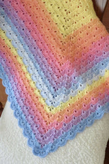 corner of shell stitch crochet blanket thumbnail