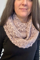 Crochet Scarf Worn By A Woman thumbnail
