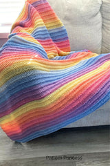 Easy Pastel Throw Blanket (Crochet) thumbnail