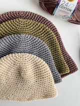 Crochet Bucket Hats With Yarn thumbnail