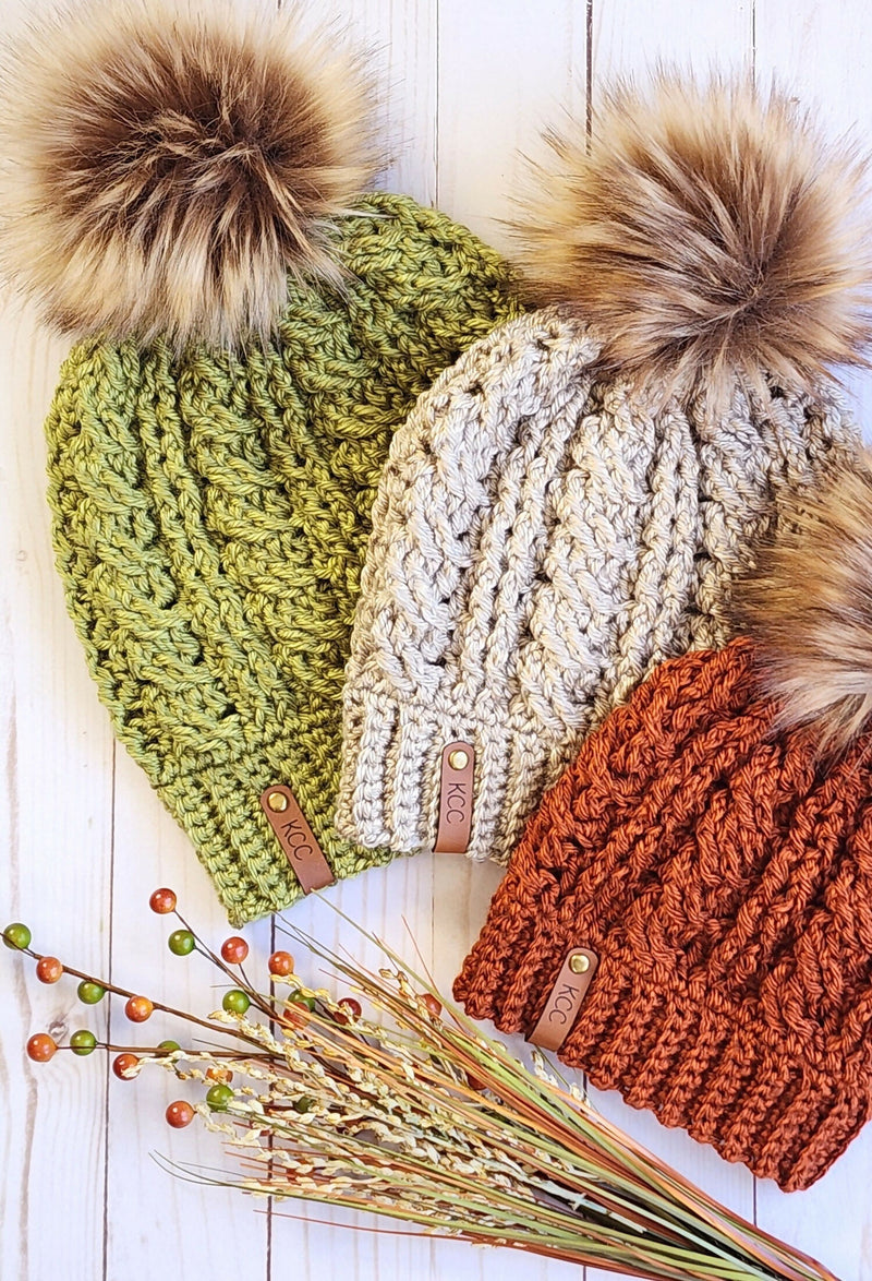 Karen Cable Beanie (Crochet) – Lion Brand Yarn