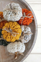 LBY086 Mini Ribbed Pumpkins - 3 thumbnail