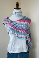 Gift to Myself Crescent Shawlette by Underground Crafter for Lion Brand 2 thumbnail