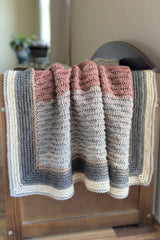 almond stitch preemie baby blanket crochet draped thumbnail