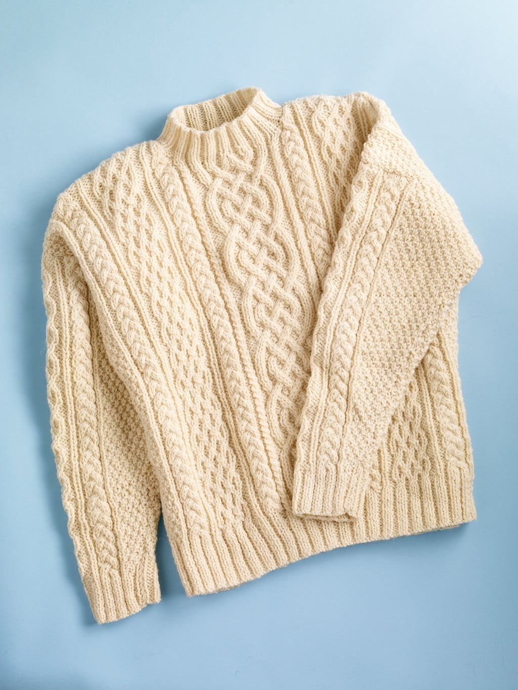 Aran Sweater (Knit) – Lion Brand Yarn