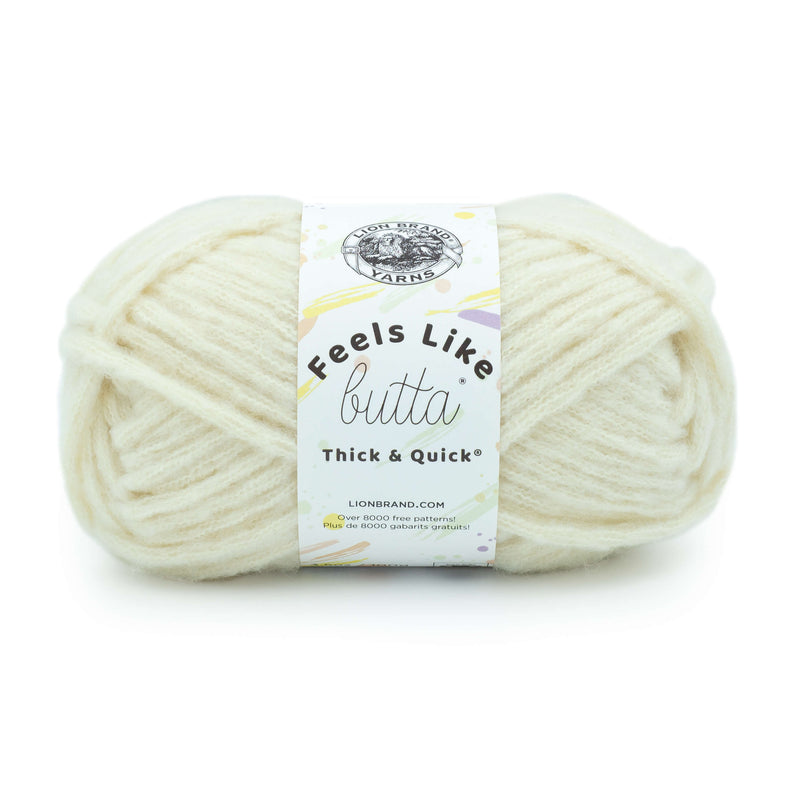 Lion Brand Yarns Worsted weight Feels Like Butta Pale Grey – Sweetwater  Yarns