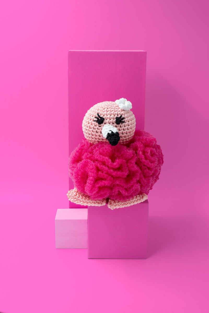 Flamingo Scrubby Buddy (Crochet)