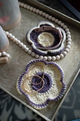 Flower Jewelry Tray (Crochet) thumbnail