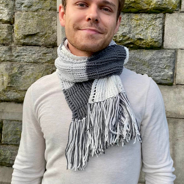 stone scarf knitting pattern