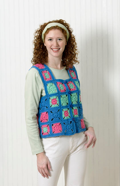 Granny Square Vest Pattern (Crochet)