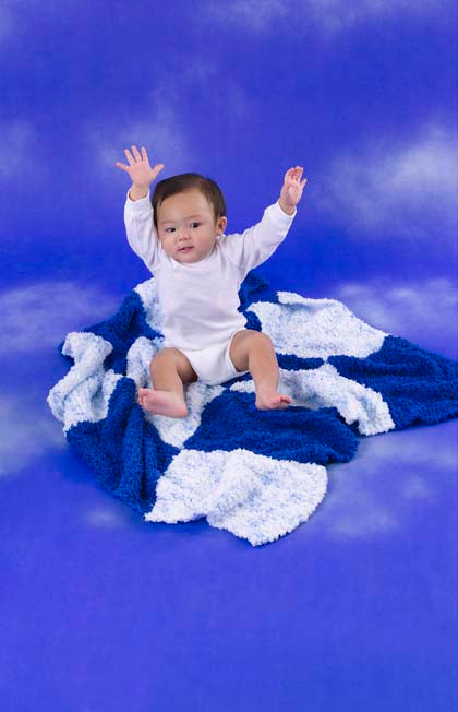 Checkered Baby Blanket Easy Knit and Crochet Pattern Pattern (Knit & Crochet)