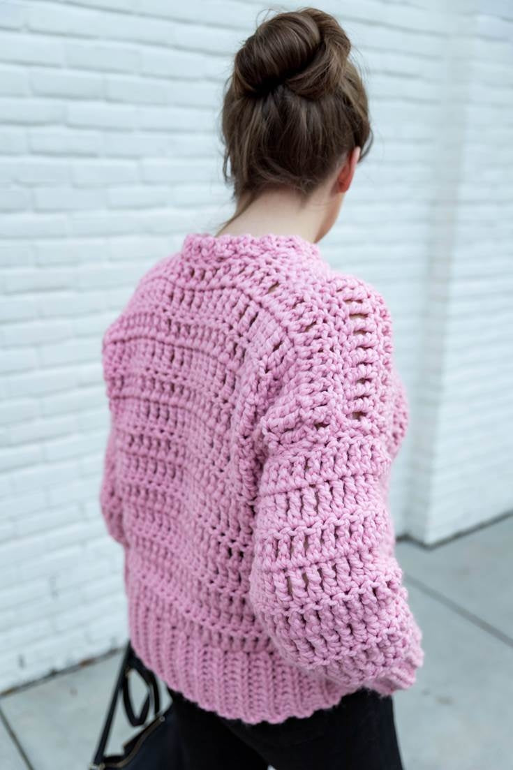 Crochet Kit - Bubblegum Pullover Sweater