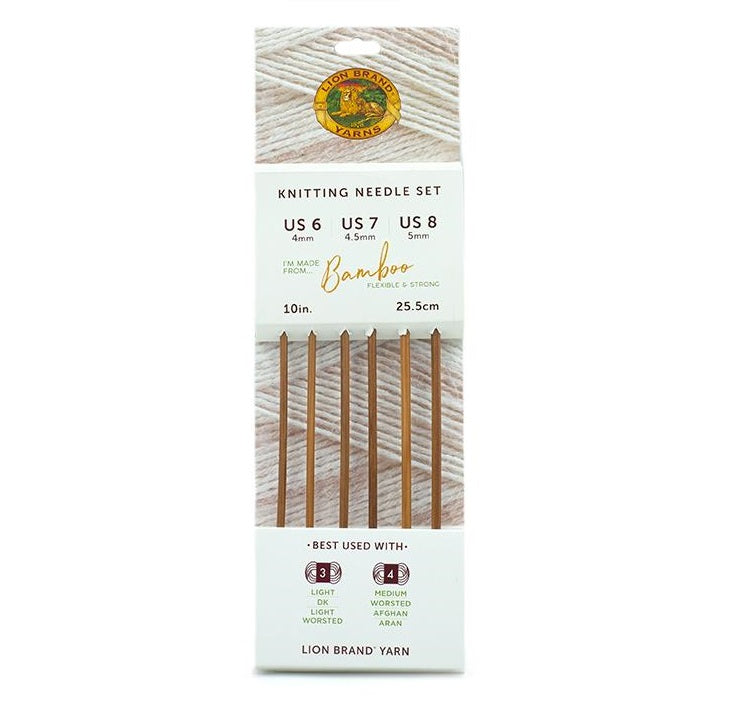 Lion Brand® Bamboo Knitting Needle Set (Sizes 6-7-8)