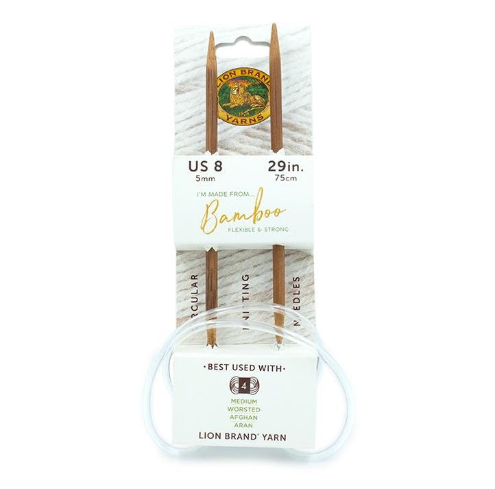 Lion Brand® Bamboo Circular Knitting Needles 29" (Sizes 7 & 8)