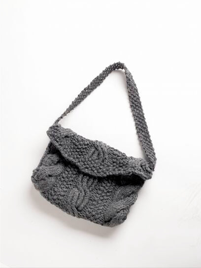 Ribbed Cable Purse Pattern (Knit)