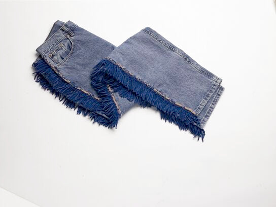 Fringed Jeans Embellishment Pattern (Crochet)